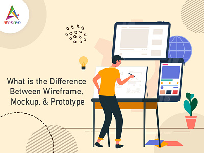 Appsinvo - What is the Difference Between Wireframe, Mockup mockup