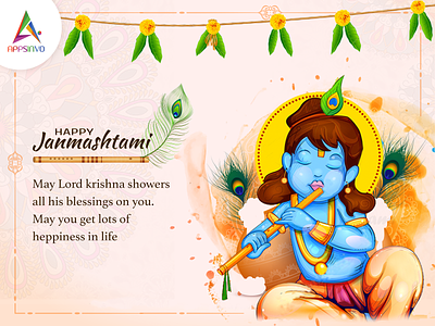 Appsinvo Wishes for Happy Janmashtami!!