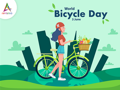 Happy World Bicycle Day By Appsinvo On Dribbble