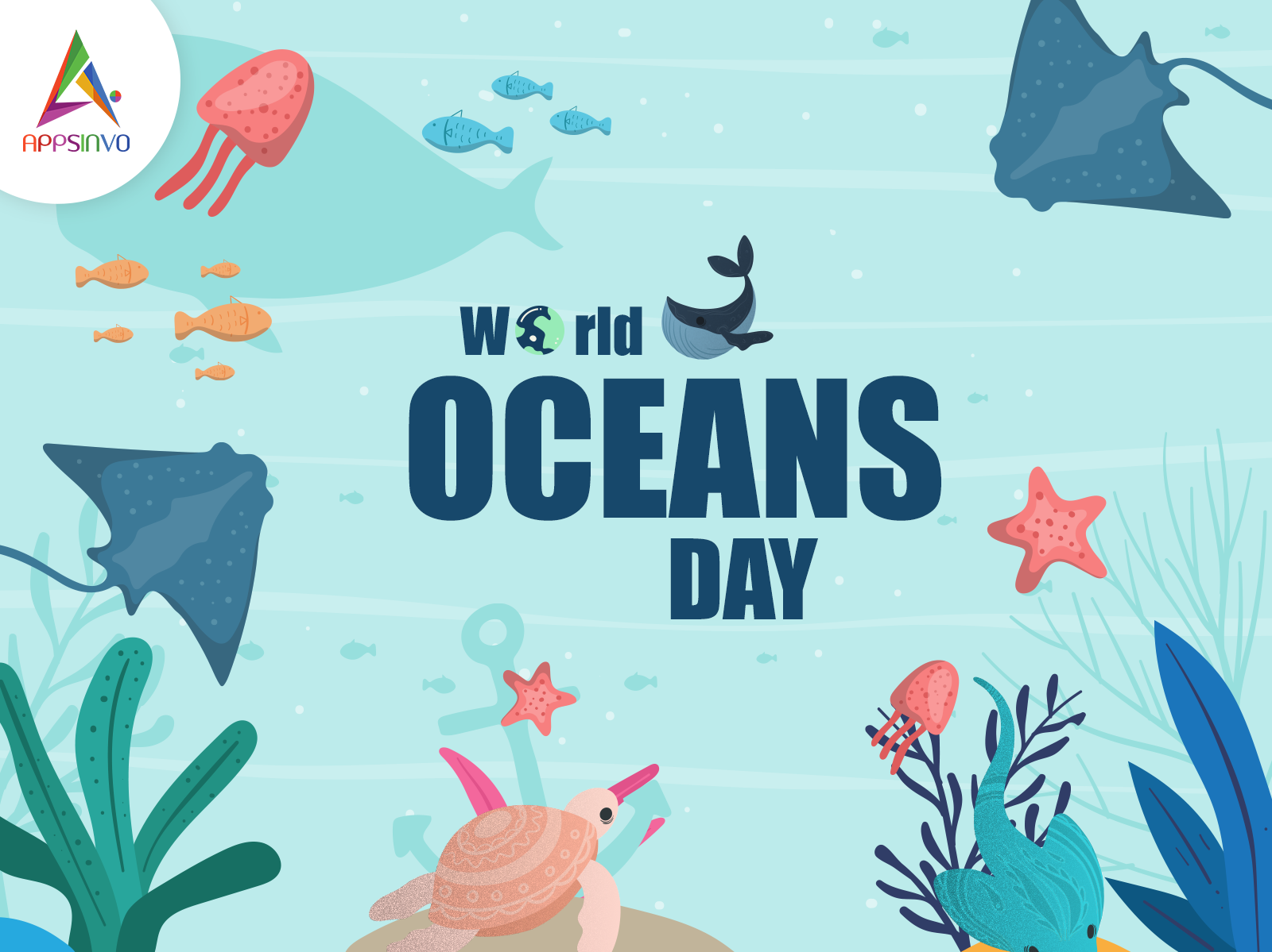 Happy World Oceans Day By Appsinvo On Dribbble