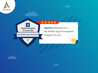 Appsinvo Declared as a Top Mobile App Development of 2021 appsinvo branding graphic design