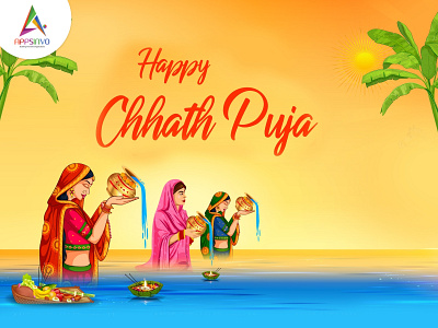 Appsinvo Wishes for Happy Chhath Puja 2021 branding graphic design ui