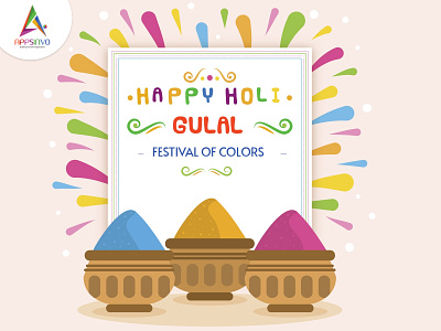 Appsinvo Wishes for Happy Holi 2022 3d animation branding graphic design motion graphics ui