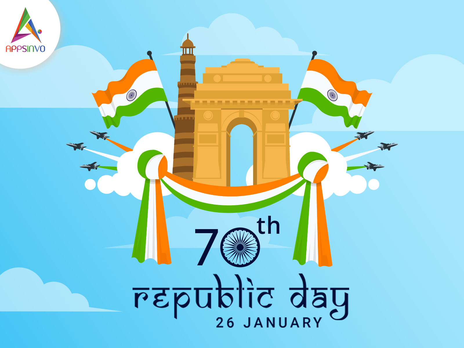 Appsinvo Wishes for Happy 71st Republic Day by Appsinvo on Dribbble