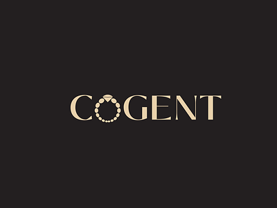 Created Jewelry Logo Design (COGENT) branding design graphic design illustration logo typography