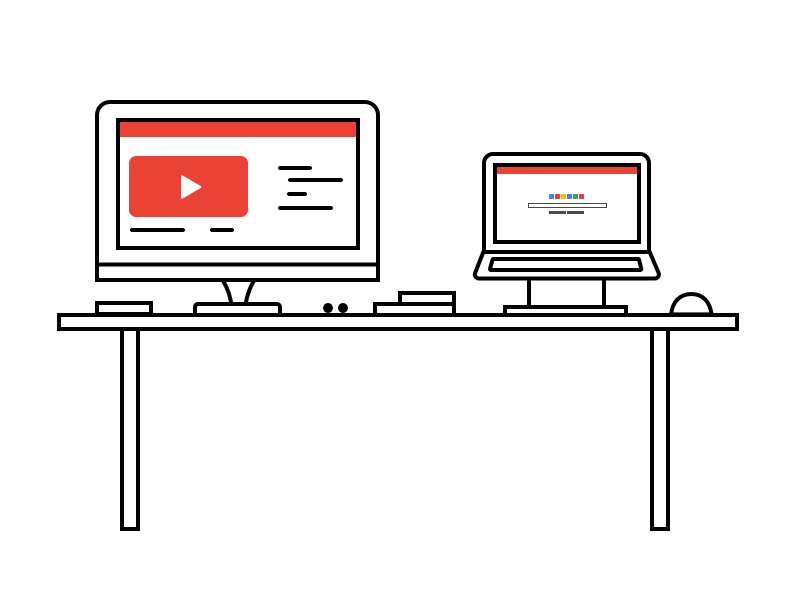 Desktop Setup dc sketch illustration designchallenge desktop dailyillustration