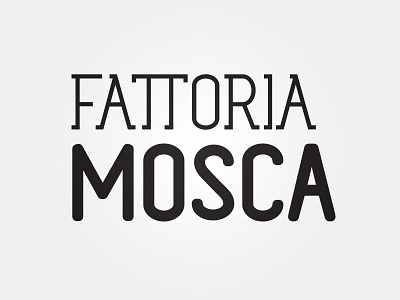 Fattoria Mosca Logotype branding custom farm fly hand made identity logo logotype