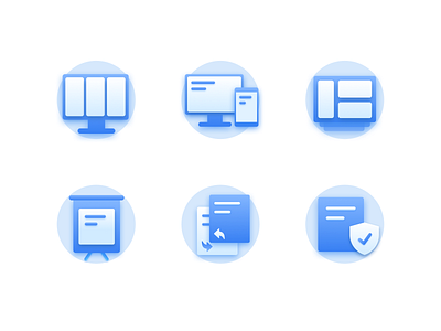 一组办公类官网图标设计 app design icon interface ui 办公