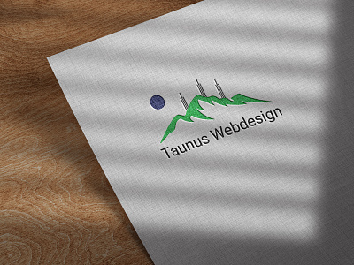 Taunus Webdesign Logo Design adobe illustrator adobe photoshop graphic design logo logo design mockup mountain photoshop sky taunus webdesign logo tower