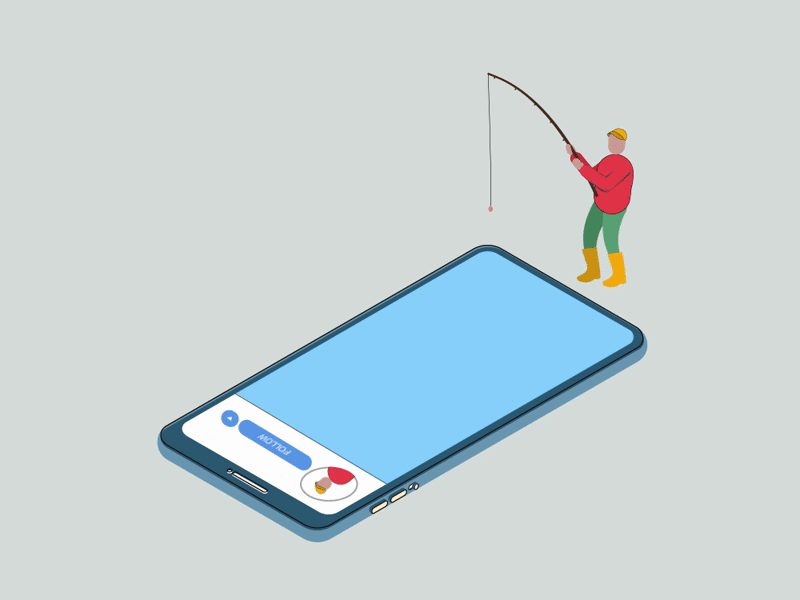 Fisherman aftereffects animation animationsmashdown app design fish fisherman fishing flat icon illustration like logo socialmedia vector