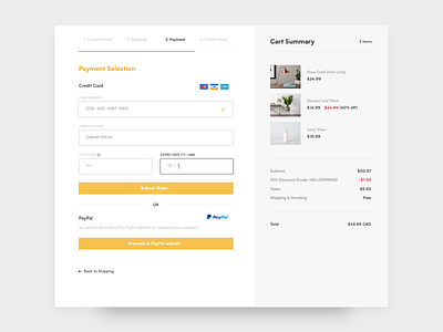 Daily UI Challenge 002 :: Credit Card Checkout