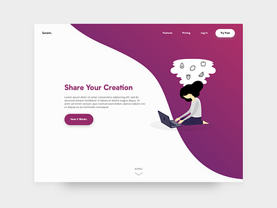 Daily UI Challenge 003 :: Landing Page