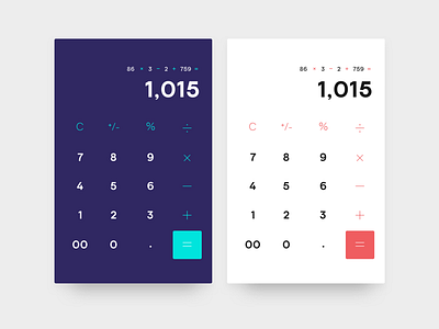 Daily UI Challenge 004:: Calculator calculator daily ui minimal