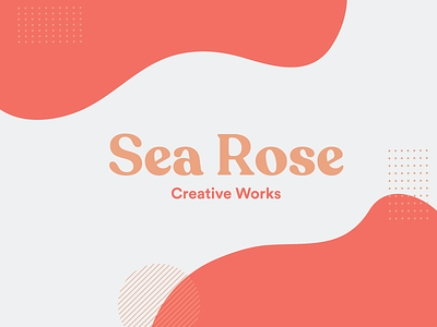 Sea Rose Creative Works logo brand branding design logo typography