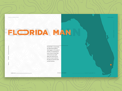Find Florida Man canon design florida golden landing page locator man map rule web