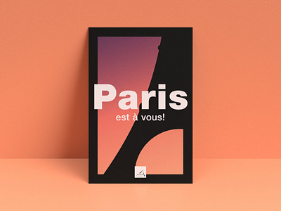 Paris Poster graphic design illustration minimalist paris poster poster design print