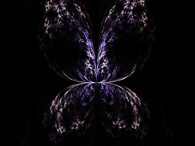 Fractal art butterfly illustration