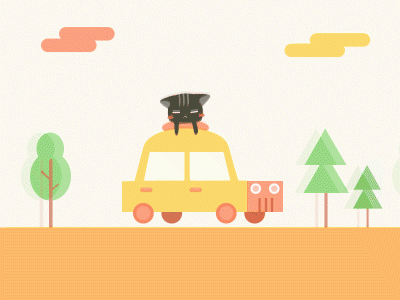 kitty hit by dribbble ball car cat debut dribbble first gif invite invited kitty shot tress
