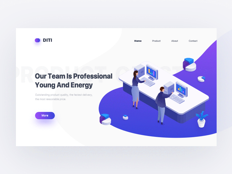 Diti Web 2.5d design gif illustrate illustration web