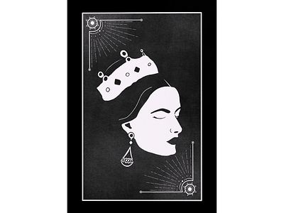 Queen Tarot Doodle