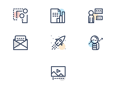 Service Icons icons marketing multimedia seo services