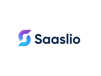 Saaslio logo design abstract branding design fresh geometric gradient graphic design internet it letter logo modern saas simple typography vector