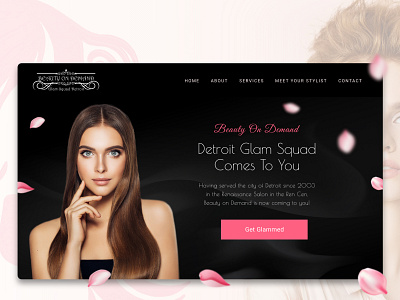 Beauty On Demand design ui ux web design webdesign website
