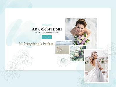 Wedding Design Banner ui ux webdesign website