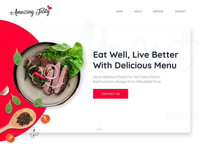 Amazing Tasty design ui ux webdesign website