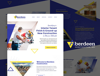 Aberdeen Construction INC design ui ux webdesign
