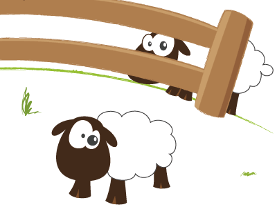 Sheep comic illustrator vector