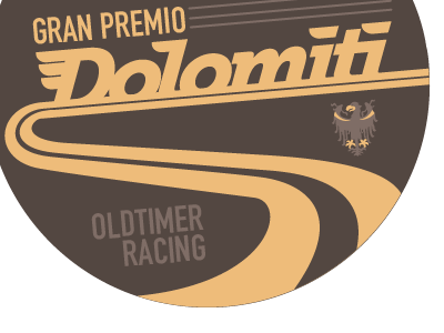 Gran Premio Dolomiti illustrator retro vector vintage