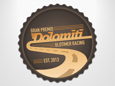 Gran Premio Dolomiti Vintage oldtimer racing retro vector vintage