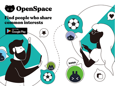 OpenSpace - Make friends space android app brazil chat community firends im india interests openspace social ui whatsapp
