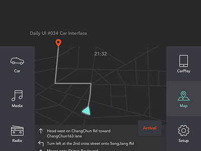 Daily UI  #034 Car Interface