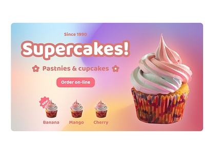 Facebook ads banner for bakery