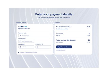 Payment details form form payment ui web design