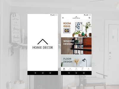 Home decor app UI app design ui