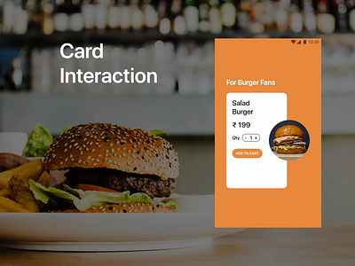Cards Interaction animation app design eye catching interaction minimal ui