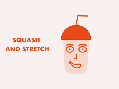 Squash and Stretch (12 Principles of Animation) after effects animation design eye catching illustration minimal motion design motion graphics ui vector