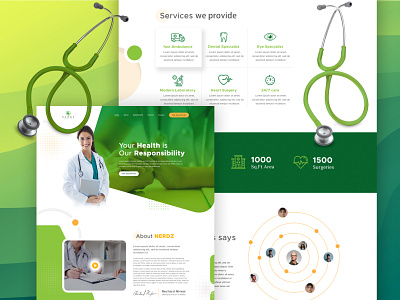 Health Service app design health professional redesign services ui