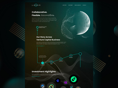 Investment Highlights app branding business crypto design illustration investment professional redesign services ui