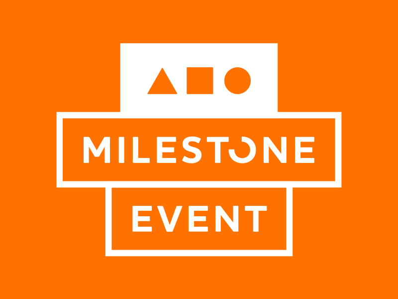 Milestone Logo Animation animation banding dynamic event graphicdesign identity logo milestone