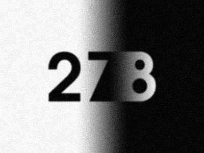 27 to 28 morph gradient morph numbers typography