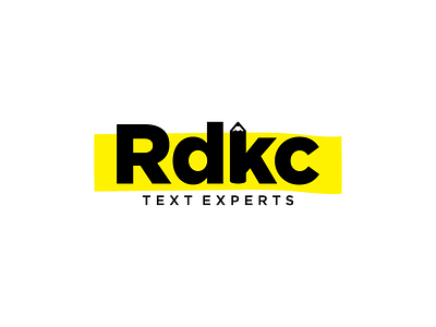Rdkc copywrighting identity illustration logo typography