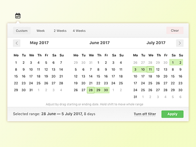 Date picker dashboard date date picker design interface pick select ui ux web