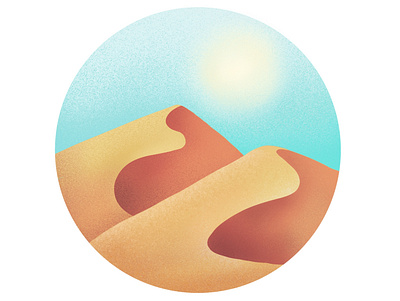 Desert desert design procreate sand sun