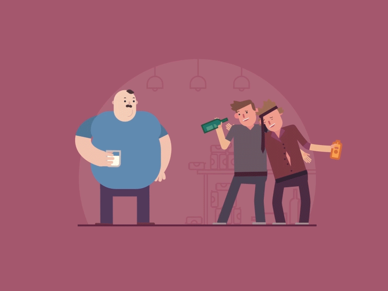 Drunk by Pawel Granatowsky on Dribbble