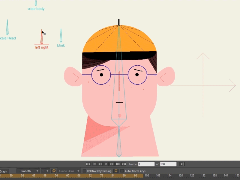 pseudo 3d rig 2.5d 2d 3d after effects cartoon characteranimation design explainer flat illustration moho12 pseudo3d rigging ui ux