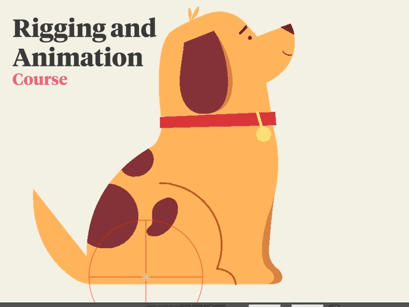 Rigging and animation Course - Dog 2.5d 2d 3d animation cartoon character course explainer flat illustration master masterclass moho12 motiondesignschool rigging tutorial